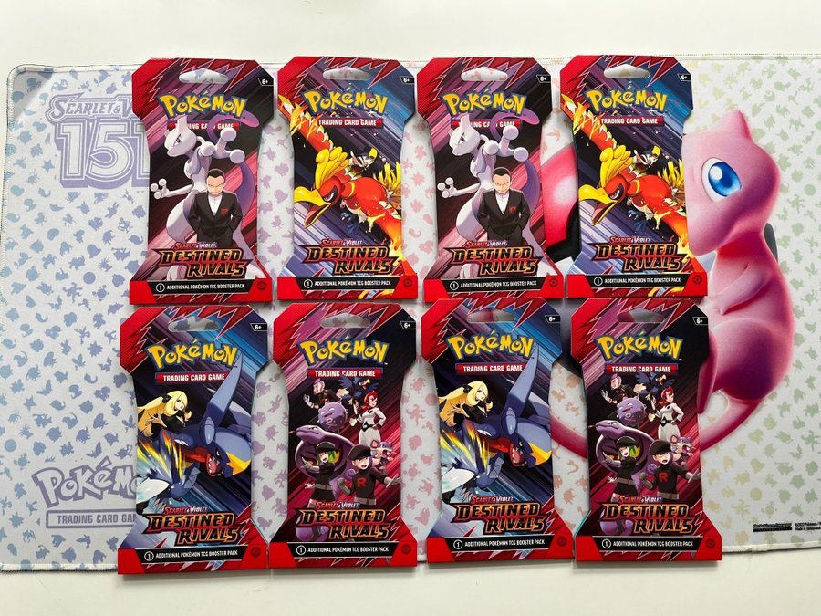 Pokémon TCG: Destined Rivals Sleeved Booster Bundle (8 Packs) Factory Sealed
