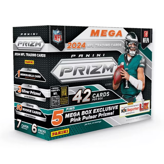 2024 Panini Prizm Mega Box Football (Green & Pink Pulsar)